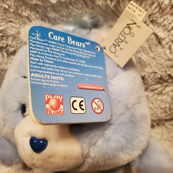 Vintage 13 inch 2002 20th anniversary Carlton Cards Grumpy Bear with Tags - Picture 7 of 13